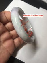 Load image into Gallery viewer, 54.4mm certified 100% natural Type A white/purple/green jadeite jade bangle BL49-6240