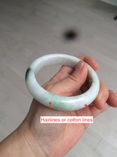 Load image into Gallery viewer, 57mm certified Type A 100% Natural green/red/white jadeite jade bangle BF38-1465