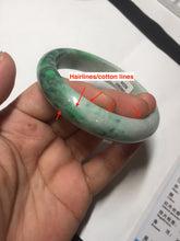 Load image into Gallery viewer, Shopify only. 56.5mm certified 100% natural type A dark green sunny green jadeite jade bangle BH82-8224