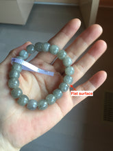 Load image into Gallery viewer, 9/10mm 100% Natural icy black sesame paste(冰芝麻糊青花) vintage style nephrite Jade bead bracelet group HN31