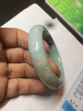 Load image into Gallery viewer, 52.3mm Certified 100% Natural type A sunny green/dark green deep forest Jadeite Jade bangle Deep in the forest AZ8-1651