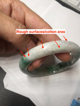 Load image into Gallery viewer, 53.7mm Certified 100% natural Type A sunny green purple jadeite jade bangle BQ35-4145