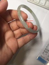 Load image into Gallery viewer, 50mm Certified Type A 100% Natural icy watery light purple white slim Jadeite Jade bangle PJ54-2048