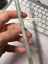 Load image into Gallery viewer, 22cm 100% Natural icy watery black dark green ink painting(水墨画) Xiu Jade (Serpentine) Hairpin AW71