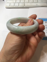 Load image into Gallery viewer, 51mm certified Type A 100% Natura light sunny green white purple Jadeite jade bangle PH160-4669