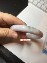 Load image into Gallery viewer, 60mm Certified Type A 100% Natural icy watery green/purple/red Jadeite Jade bangle BM87-4496