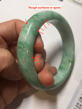 Load image into Gallery viewer, 57.5mm Certified Type A 100% Natural sunny green yellow white Jadeite bangle PC163-8119