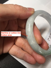 Load image into Gallery viewer, 55.2mm Certified Type A 100% Natural sunny green/light purple Jadeite Jade bangle BM27-0795