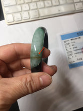 Load image into Gallery viewer, Shopify only 56.6mm Certified 100% natural Type A dark green/black jadeite jade bangle PF76-3520