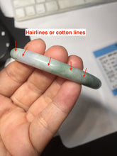 Load image into Gallery viewer, 54.8mm Certified Type A 100% Natural green purple round cut jadeite Jade bangle PJ38-0282