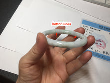 Load image into Gallery viewer, 53.8mm certified 100% natural Type A light green purple brown round cut jadeite jade bangle BS107-2542