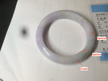 Load image into Gallery viewer, 57.2mm certified type A 100% Natural purple/green/yellow(FU LU Shou) Jadeite Jade bangle AS69-4007