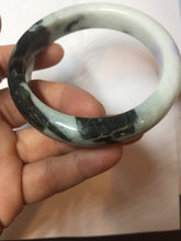 Load image into Gallery viewer, 58.6mm certified 100% natural type A certified dark green/purple/white jadeite jade bangle PH210-6233