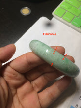 Load image into Gallery viewer, 51.5mm certificated Type A 100% Natural sunny green Jadeite Jade bangle AY33-0435