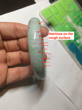 Load image into Gallery viewer, 56.4mm certificated Type A 100% Natural sunny green/white/purple Jadeite Jade bangle AY48-4133