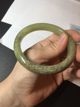 Load image into Gallery viewer, 58.4mm certified Type A 100% Natural yellow/brown flying dandelions nephrite Jade bangle HF80-0469