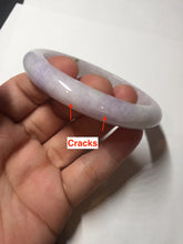 Load image into Gallery viewer, 57.5mm certified 100% natural type A light green/purple/yellow(FU LU SHOU) jadeite jade bangle BN82-8715