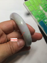 Load image into Gallery viewer, 54.5mm Certified 100% natural Type A green/purple jadeite jade bangle AH88-0772