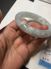 Load image into Gallery viewer, 55mm 100% natural type A icy watery light green yellow jadeite jade bangle Y155-5249