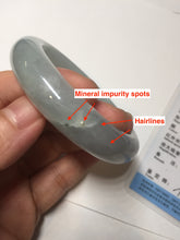 Load image into Gallery viewer, 51.4mm Certified Type A 100% Natural icy watery light green jadeite Jade bangle BK123-3400
