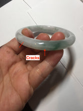 Load image into Gallery viewer, 52.8mm Certificated 100% natural type A sunny green/white jadeite jade bangle AU30-1325