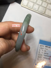 Load image into Gallery viewer, 57mm certified Type A 100% Natural dark green gray light purple round cut Jadeite Jade bangle PH214-3251
