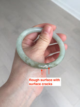 Load image into Gallery viewer, 58.6mm Certified Type A 100% Natural light green/brown round cut Jadeite Jade bangle AR108-4511