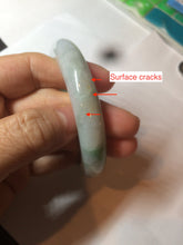 Load image into Gallery viewer, 55.8mm certified 100% natural Type A sunny green/white/red jadeite jade bangle BF80-4482