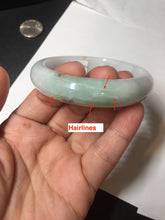 Load image into Gallery viewer, 52.2mm 100% natural certified sunny green/white(白底青) jadeite jade bangle BL34-5237