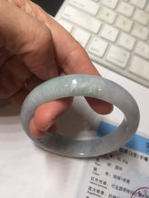 Load image into Gallery viewer, 57.5mm certified 100% natural Type A light green/purple jadeite jade bangle PE9-0311