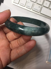 Load image into Gallery viewer, 60.8mm Certified Type A 100% Natural dark green/blue/gray/black Guatemala Jadeite bangle PJ144-1479