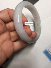 Load image into Gallery viewer, 57.7mm Certified 100% natural Type A dark green white gray purple brown jadeite jade bangle AD119-3012