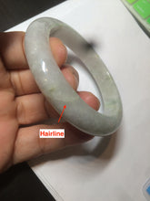 Load image into Gallery viewer, 55.6 mm Certified type A 100% Natural light green Jadeite bangle AZ86-1636