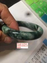 Load image into Gallery viewer, 62.2mm certified Type A 100% Natural white gray light purple round cut Jadeite Jade bangle PE91-3213