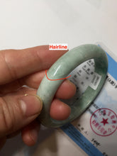 Load image into Gallery viewer, 56mm Certified Type A 100% Natural sunny green yellow Jadeite Jade bangle BS26-4432