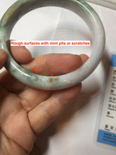 Load image into Gallery viewer, 60mm certificated Type A 100% Natural dark green/brown/purple/black Jadeite Jade bangle BG238-3280