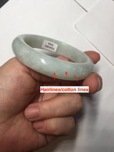 Load image into Gallery viewer, 52.5mm certified 100% natural Type A light green white jadeite jade bangle AR116-9424