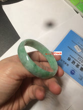 Load image into Gallery viewer, 52.5mm certified 100% natural Type A sunny green jadeite jade bangle BK5-3359