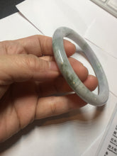 Load image into Gallery viewer, 62.2mm Certified Type A 100% Natura light green white purple slim Jadeite bangle X136-3822