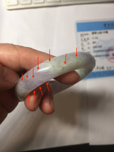 Load image into Gallery viewer, 49.7mm certified 100% natural Type A sunny green/purple jadeite jade bangle BH116-1950