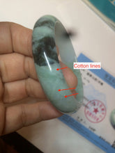 Load image into Gallery viewer, 50.5mm Certified Type A 100% Natural dark green Jadeite Jade oval bangle AJ70-0610