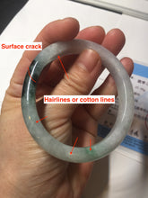 Load image into Gallery viewer, 51.5mm certified Type A 100% Natural sunny green purple oval Jadeite Jade bangle BN43-5137