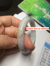 Load image into Gallery viewer, 55.5mm Certified type A 100% Natural light green/purple Jadeite bangle AZ89-1624