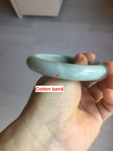 Load image into Gallery viewer, 62mm certified 100% natural Type A oily dark green gray black white (老油青) jadeite jade bangle PH232-0050