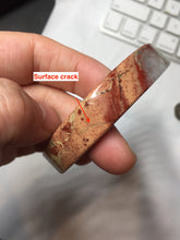 Load image into Gallery viewer, 56mm 100% natural red pink jasper stone(红碧玉,鸡血石) square bangle SY115 Add on item.