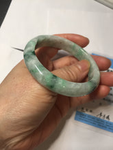 Load image into Gallery viewer, 53.5mm certified type A 100% Natural sunny green light green Jadeite Jade bangle PA261-2991