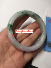 Load image into Gallery viewer, 57mm certified 100% natural type A sunny green/purple jadeite jade bangle BN83-8723