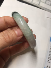 Load image into Gallery viewer, 56.5mm Certificated sunny green/dark green/white jadeite jade bangle BK120-8240