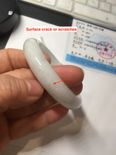 Load image into Gallery viewer, 53mm certified 100% natural Type A white/sunny green/red Jadeite jade bangle AE264-8013
