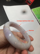 Load image into Gallery viewer, 59mm Certified Type A 100% Natural white/purple/pink/yellow jadeite Jade bangle BK3-8360